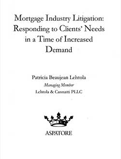 Banking and Finance Litigation cover